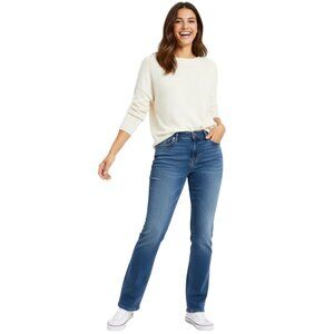 Lee Slender Secret Jeans Lower On The Waist, Worn-In Style, Classic Blue Denim,